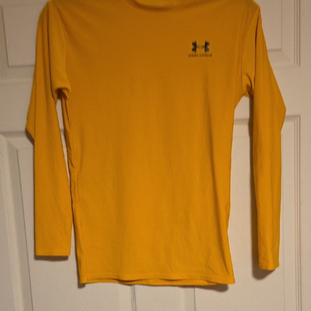 Under Armour Kids Bright Yellow Long Sleeve Tee